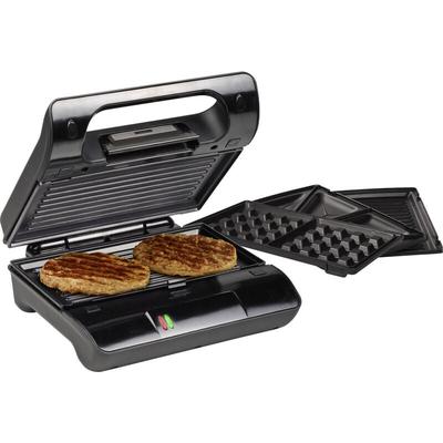 Princess - 01.117002.01.001 Elektro Kontaktgrill Kontrollleuchte, Antihaftbeschichtung Schwarz Image