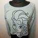 Disney Tops | Disney Frozen Queen Elsa Womens Crop Top Sweatshirt Long Sleeve Xl Sparkle | Color: Gray | Size: Xl