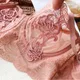 Ensembles de soutien-gorge et culotte en maille rose pour femmes sous-vêtements floraux