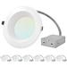 Luxrite 6" Commercial Selectable CCT New Construction LED Canless Recessed Lighting Kit in White | 7.36 H x 4 W in | Wayfair LR23952-6PK
