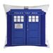 East Urban Home Ambesonne Police Throw Pillow Cushion Cover, Doctors Blue House British Landmark Phone Box Police Call Image Art Print | Wayfair