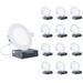 Infibrite 4" Ultra Slim 6000K IC LED Canless Recessed Lighting Kit in White | 0.3 H x 4.8 W in | Wayfair IB-001-6-9W-HLW-12PK