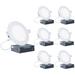 Infibrite 4" Ultra Slim 6000K IC LED Canless Recessed Lighting Kit in White | 0.3 H x 4.8 W in | Wayfair IB-001-6-9W-HLW-6PK