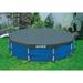 Intex Metal Frame Above Ground Swimming Pool w/10 Foot Round Swimming Pool Cover Steel in Blue/Gray/White, Size 30.0 H x 120.0 W x 120.0 D in