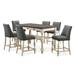 One Allium Way® Holtzclaw 4 - Person Counter Height Dining Set Wood in Brown | 37.75 H in | Wayfair C54CB270F4BC4F1F8FEC77D6B7B04719