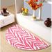 Pink/White 84 x 42 x 0.5 in Living Room Area Rug - Pink/White 84 x 42 x 0.5 in Area Rug - Everly Quinn Zebra Light Pink Area Rug For Living Room, Dining Room, Kitchen, Bedroom, , Made In USA | Wayfair