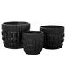 Dakota Fields Pecor 3-Piece Cearmic Pot Planter Set Ceramic in Black | 6 H x 7.5 W x 7.5 D in | Wayfair 10263FE3727F4C0788B4805B3853AB00