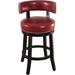 Alcott Hill® Cyril Swivel 26" Counter Stool Wood/Upholste in Red | 33 H x 17 W x 19 D in | Wayfair ALCT5277 28384700