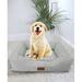 Happycare Tex Bolster Cat Bed Polyester in Gray | 6 H x 24 W x 20 D in | Wayfair AA19-19 Stripe S