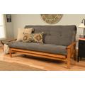 Monterey Frame - Butternut Finish - Suede Gray Mattress - Kodiak Furniture KFMOBTSGRYLF5MD3