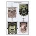 Buyenlarge Odd Fellows: Parade Banners: Nebraska, Ohio, & Massachusetts Graphic Art Paper in Brown/Green | 36 H x 24 W x 1.5 D in | Wayfair