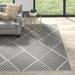 Gray 84 x 0.25 in Area Rug - Mercury Row® Mira Geometric Dark Indoor/Outdoor Area Rug | 84 W x 0.25 D in | Wayfair D2ACD35ECB2844C58489AF1510A6F3FD