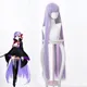 Fate EXTRA CCC Cosplay Perruque pour Fille BB Byibyi Manteau Noir Violet Cheveux Synthétiques