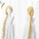 Perruque de Cosplay Raiponce Super Longue Cheveux Synthétiques Lisses Blond Princesse Bonnet