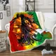 Reggae Singer Bob Marley Weed Skinny Couvre-lit Couverture de lit Canapé Chaise AssistBed