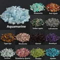 Améthystes irrégulières grenat oeil de tigre cristal puces de pierre naturelle perles de gravier pour la fabrication de bijoux bracelet à bricoler soi-même collier 16 pouces