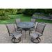 Oakland Living Radiance Aluminum 5-piece Dining Set