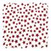 SheetWorld 100% Cotton Percale Fabric By The Yard Red Stars 36 x 44