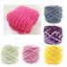 Big Save!Chunky Knit Chenille Yarn Jumbo Chenille Yarn Soft Blanket Yarn DIY Chenille Yarn Chunky Wool Yarn for Knit Crochet Knitting & Crafting (Green 1 Pack )