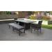 Barbados Rectangular Outdoor Patio Dining Table With 2 Chairs and 2 Benches