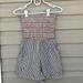 American Eagle Outfitters Pants & Jumpsuits | American Eagle Womens Gray&White Striped Romper $5/25 | Color: Gray/White | Size: Xs