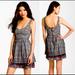 Free People Dresses | Free People Gray Weather Vane Ikat Boho Festival Dress Size 12 | Color: Gray | Size: 12