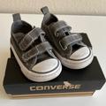 Converse Shoes | Converse Chuck Taylor Shoes (Grey With Velcro Sz 4) | Color: Gray | Size: 4bb