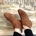 Anthropologie Shoes | Anthropologie Super Soft And Flexible Perforated Suede Heeled Booties Size 6 | Color: Brown/Tan | Size: 6