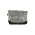 Makeup Bag: Gray Graphic Accessories