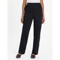 Blair Women's Double Knit Stitched Crease Pants - Black - M - Petite Short