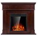 Canora Grey Asheli Fireplace Mantel Package en Surround Firebox TV Stand Free Standing Asheli Fireplace Heater,750W-1500W (Black) in Brown | Wayfair