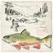 Loon Peak® Trout Journal II by Jennifer Paxton Parker - Wrapped Canvas Painting Canvas, Wood | 12 H x 12 W x 1.25 D in | Wayfair