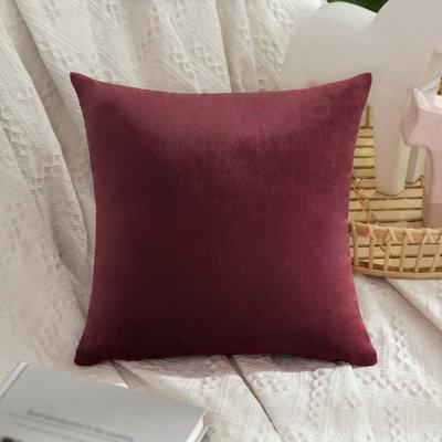 Throw Pillow Covers Red Wine Decorative Cushion Case Sofa Bedroom Car Decorative 