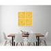 Latitude Run® Fruit Stand Pattern IVC by Anne Tavoletti - Wrapped Canvas Painting Canvas in Yellow | 18 H x 18 W x 1.5 D in | Wayfair