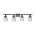 Innovations Lighting Small Bell 36 Inch 4 Light Bath Vanity Light - 916-4W-SN-G53-LED