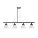 Innovations Lighting Large Cone 48 Inch 4 Light Linear Suspension Light - 916-4I-SN-G43