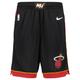 Nike Herren Basketballshorts NBA MIAMI HEAT ICON EDITION, schwarz/rot, Gr. L