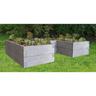 Hochbeet Timber Ergoline Variable Aufbauweise Gartenbeet 750 l grau - Juwel