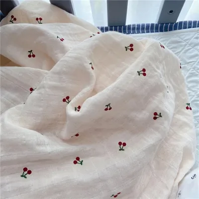 Couverture d'emmaillotage en mousseline de coton pour bébé accessoire pour nouveau-né couverture