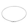 Collier en fil d'acier inoxydable 304 1 pièce long argent 43.5cm(17 1/8 ") pour femmes et