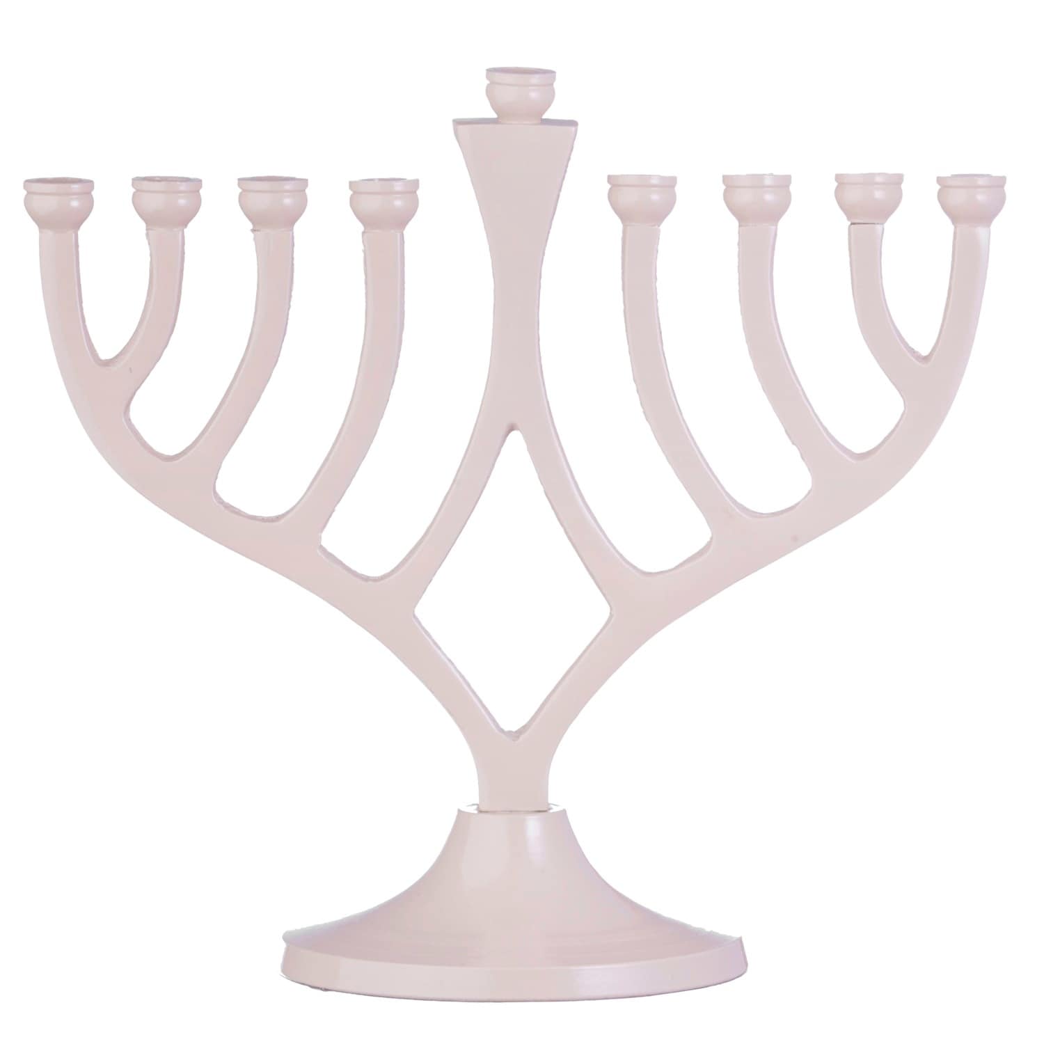 Classic Candle Menorah Ivory 7" - Pictured