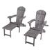 Adirondack Foldable Chaise Lounge (2 pack)