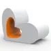 Vondom Agatha Kids Chair - 52001FP-White/Orange