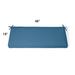 48" X 18" Replacement Bench Cushion - Piped, Piped/Island Blue - Grandin Road