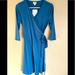 Lularoe Dresses | Lularoe Michelle Wrap Dress, Bnwt, Size Xs | Color: Blue | Size: Xs