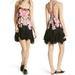 Free People Dresses | Free People Black Sweet Lucy Boho Flowy Floral Slip Dress Xs | Color: Black/Pink | Size: Xs