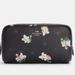 Coach Bags | Coach Small Boxy Cosmetic Case With Snowman Print Winter Snowflakes Purse Travel | Color: Black/Silver | Size: Os