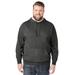 Men's Big & Tall Fleece Pullover Hoodie by KingSize in Heather Charcoal (Size 9XL)