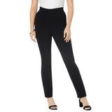Plus Size Women's Essential Stretch Yoga Pant by Roaman's in Black (Size 42/44)