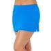 Plus Size Women's Side Slit Swim Skirt by Swimsuits For All in Beautiful Blue (Size 30)